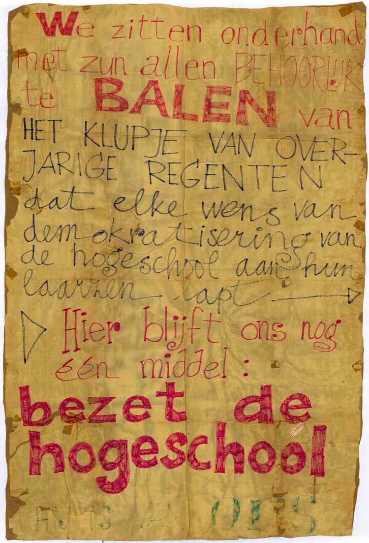 Muurkrant Tilburg uit 1969 :  