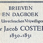 Omslag van het boek met brieven van Pieter J. Costerus uit die tijd.