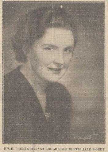 H.K.H. Juliana in 1939