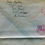 Achterkant van de brief uit 1942 vanuit Püttlingen