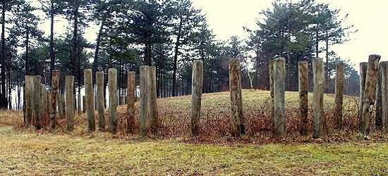 Een van de zes grafheuvels op de Regte Heide -  