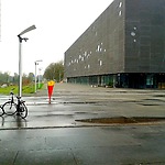 Olympiaplein, Stappegoor. Met links bouwterrein Willemsbuiten