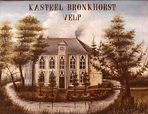 Kasteel Bronkhorst te Velp (gemeente Grave) :  
