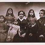 Portretfoto van de (destijds Graafse) familie de Horion de Corby - omstreeks 1850 :