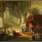 De inhuldiging van Willem II tot koning  