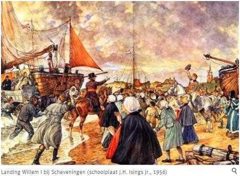 Landing Willem I te Scheveningen op 30 november 1813