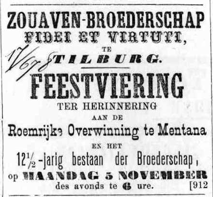 Feest der Zouaven in Tilburg :  
