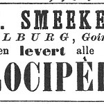 5 De eerste van vier advertenties eind 1887 van J.C. Smeekens voor eigen fabricaat Vélocipèdes.